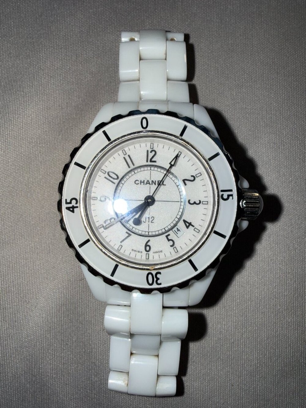 CHANEL J12 Sport Watch- White Ceramic-Date